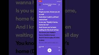 Hey Daddy (Daddy’s Home) • USHER #fypシ #lyrics #viral #spotify