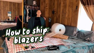 How To Ship Suits and Blazers Reselling 101