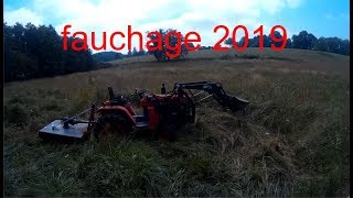 Fauchage 2019 en Kubota