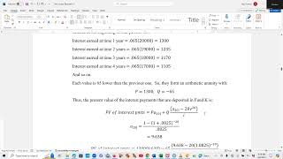 Actuarial SOA Exam FM Prep Lesson 109: SOA Sample Question 170  (Reinvestment of Arithmetic Annuity)