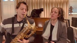 Maneater by Hall and Oates - Baritone Sax Slap Tongue & Voice cover by Amy Lynn & The Honey Men