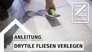 Fliesen verlegen ohne Kleber (DryTile Fliesen)  |  Anleitung casando