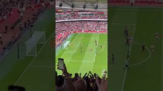 Saka goal for arsenal vs Sevilla from the stands ⚽️