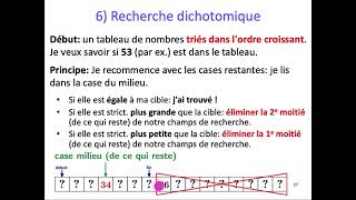 [ALGO1] Chap. 4 Récursivité  - Part. 3 : Recherche Dichotomatique