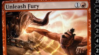 Unleash Fury deck. Historic Magic the gathering Arena turn 3 win over 22 damage Gold rank. June 2023