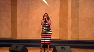 Drea Marie singing “You Are God”