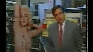 Madonna - Lançamento do livro Sex nas livrarias americanas (Jornal Nacional) (1992)