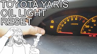 Oil Light Reset Toyota Yaris (Maintenance Required)