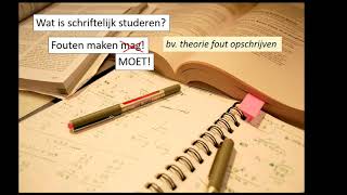 leren leren - schriftelijk studeren