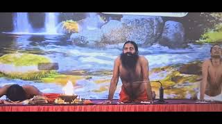 Ram Dev Baba on Cough during yoga session