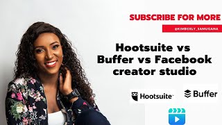 Hootsuite Vs Buffer Vs Facebook Creator Studio | Social media scheduling  tools