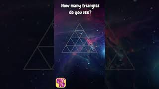 How many triangles can you see?