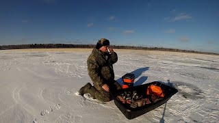 ПЕРВЫЙ ЛЕД  в  -29!! Ловля Ротана на Рисовом Озере