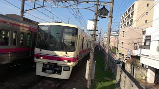 京王線 朝の通勤ラッシュ 千歳烏山駅 その3 午前7時50分頃 団子運転 4K