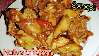 NATIVE CHICKEN ADOBO SA GATA / easy recipe / panlasang pinoy