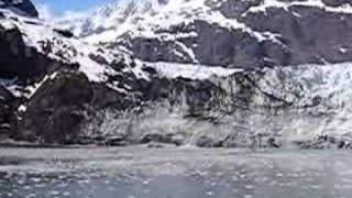 Iceberg Glacier Calving from Global Warming Alaska