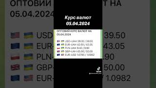 Курс валют 05.04.2024 #миколаїв #єоселя #money #bank