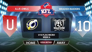 KFL U10 Micro Flag - AIP Owls vs Brader Raiders