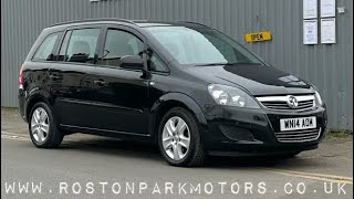 2014 (14) Vauxhall Zafira 1.7 CDTi ecoFLEX Exclusiv [110] 5dr 83k miles on sale @rostonparkmotors