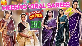 Meesho Trending Sarees| Meesho haul | Meesho viral sarees