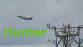 RAF Hunter DEAFENING DISPLAY at RAF Leeming airshow