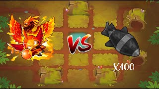 Wizard Lord Phoenix vs 100 DDT’s BTD6