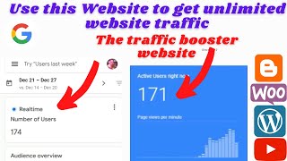 Get Unlimited Website Traffic using SparKTraffic| Best traffic booster method.