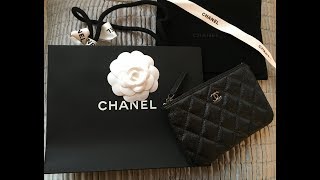 Luxury Haul & Chanel 18c black iridescent caviar Unboxing