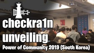 checkra1n unveiling - Power of Community 2019 (SK)