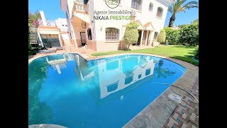 Location VILLA avec PISCINE de 1.000 m² - HABITATION ou PROFESSIONNEL, à ANFA à Casablanca