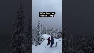 Lake Louise cliff jump