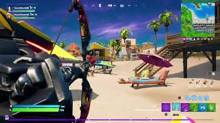 Fortnite | Affiliate stream with my bestie | Triple raided, First Hype train! | Stream highlight | E