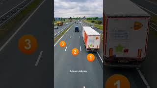 قانون الخط السريع في هولندا #drivingtips #drivingschool #highway #vehiclevideos #car #rijs