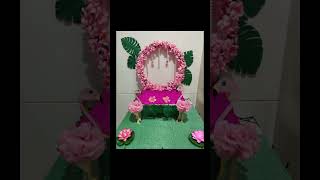 Durga maa sthapna decoration idea #decorating #flowerdesign #15yearcelebrationYouTubeIndia