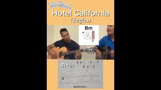 Hotel California - Eagles (The best exercise for playing guitar) #shorts