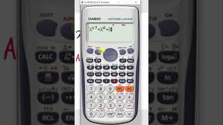 Solve higher Order Polynomial Equation by Calculator #shorts