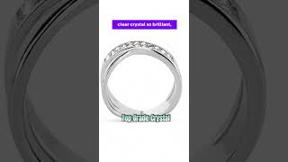 Durable Stainless Steel Ring featuring a Top Grade Clear Crystal #jewelry #925sterlingsilver