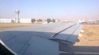 Mahan Air taking off from Kerman Airport