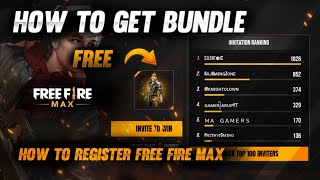 FREE FIRE MAX PRE REGISTER REWARDS 🤩| PRE REGISTER FOR REWARDS EVENT | FREE FIRE MAX FREE BUNDLE 😮