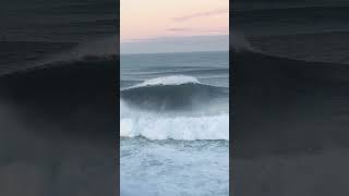 Massive waves getting even bigger during the pre-game show! @wsl TUDOR Nazaré Big Wave Challenge