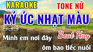 Karaoke Ký Ức Nhạt Màu Tone Nữ Karaoke Nhạc Sống Cha Cha Cha Thái | Năm Organ