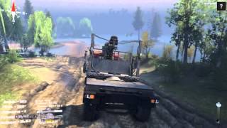 7140 KrAZ trucks in water spintires tutorial 2015