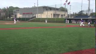 Darius Gilliam '18 with a steal of third versus Gonzaga on March 25th