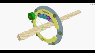 Rotation transmission for a C-shaped disk 2