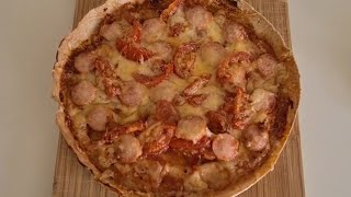 Пицца в аэрофритюрнице за 10 минут/ Pizza in air fryer in 10 minutes/#pizza #airfryer