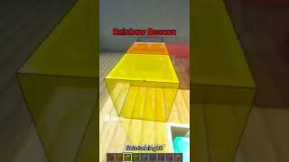 RAINBOW Beacon in Minecraft 🤔 #shorts #minecraft