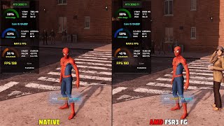 Marvel Spiderman Remastered - RTX 3060TI - AMD FSR 3 Frame Generation - Official Update