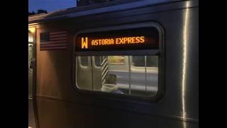 R160 (W )Train Express Announcements To Astoria- Ditmars Blvd