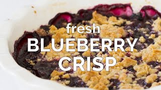 Fresh Blueberry Crisp