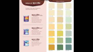 COLOUR SHADE CARDS - ASIAN PAINTS APCOLITE PREMIUM EMULSION | APCOLITE ADVANCED/ADVANCED SHYNE